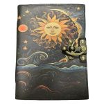 Leather Journal - Sun Over Ocean 5x7